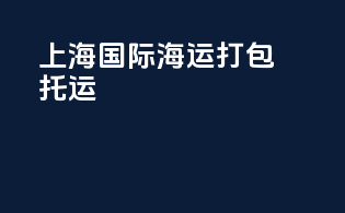 上海国际海运打包托运