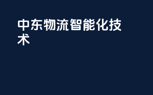 中东物流智能化技术