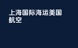 上海国际海运美国航空