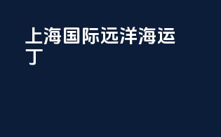 上海国际远洋海运丁