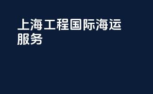 上海工程国际海运服务
