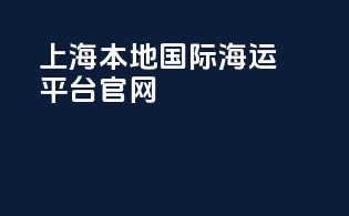 上海本地国际海运平台官网
