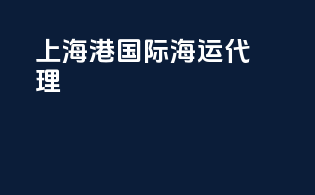 上海港国际海运代理