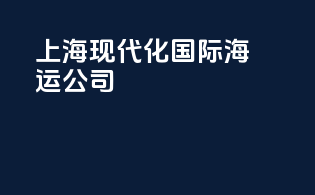 上海现代化国际海运公司