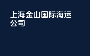 上海金山国际海运公司