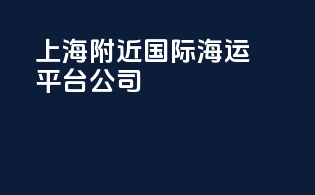 上海附近国际海运平台公司