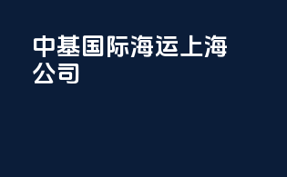 中基国际海运上海公司