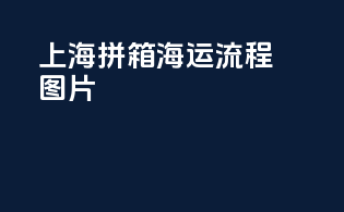 上海拼箱海运流程图片