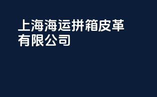 上海海运拼箱皮革有限公司