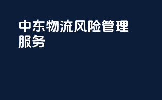 中东物流风险管理服务