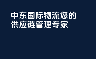 中东国际物流：您的供应链管理专家