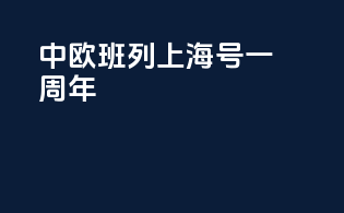 中欧班列上海号一周年