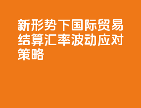 新形势下国际贸易结算汇率波动应对策略