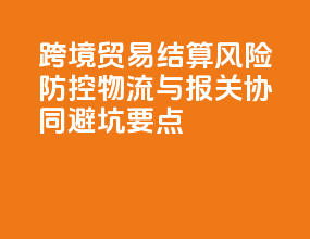 跨境贸易结算风险防控：物流与报关协同避坑要点