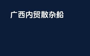 广西内贸散杂船