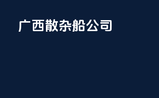 广西散杂船公司