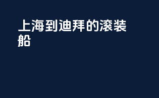上海到迪拜的滚装船
