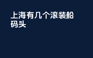 上海有几个滚装船码头