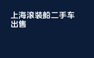 上海滚装船二手车出售