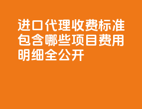 进口代理收费标准 2025：包含哪些项目？费用明细全公开