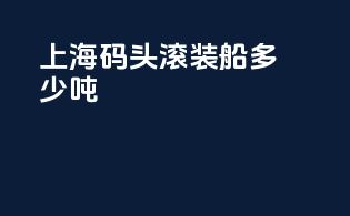上海码头滚装船多少吨