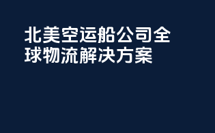 北美空运船公司：全球物流解决方案