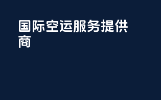 国际空运服务提供商