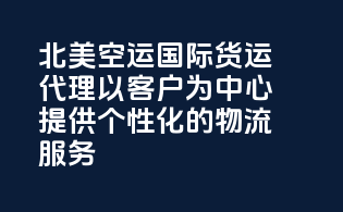 北美空运国际货运代理：以客户为中心，提供个性化的物流服务