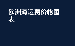 欧洲海运费价格图表
