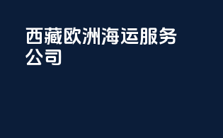 西藏欧洲海运服务公司