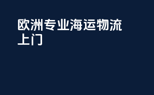 欧洲专业海运物流上门