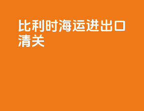 比利时海运进出口清关