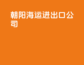 朝阳海运进出口公司