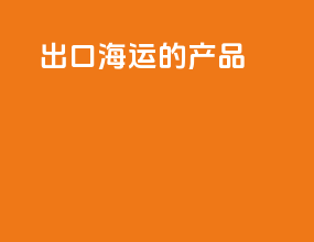出口海运的产品