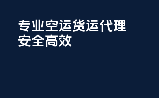 专业空运货运代理，安全高效