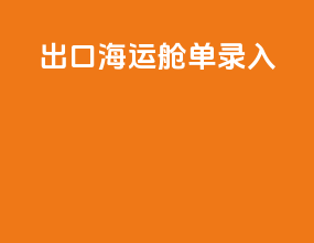 出口海运舱单录入