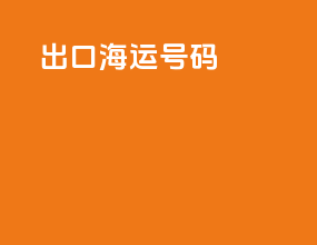 出口海运PIN号码