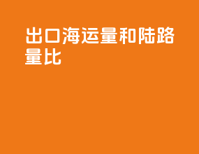 出口海运量和陆路量比