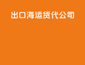 出口海运货代公司