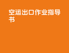 空运出口作业指导书