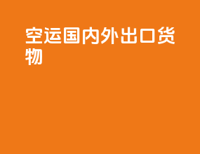 空运国内外出口货物