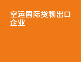 空运国际货物出口企业