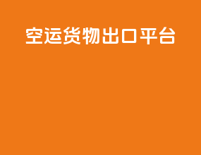 空运货物出口平台