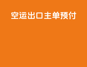 空运出口主单预付