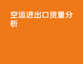 空运进出口货量分析