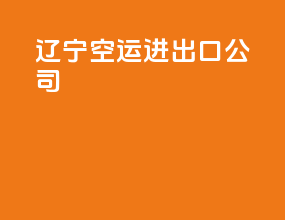 辽宁空运进出口公司