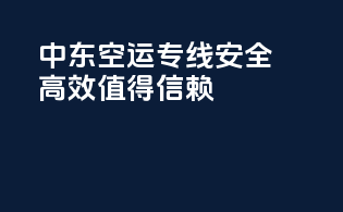 中东空运专线：安全高效值得信赖