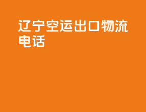 辽宁空运出口物流电话
