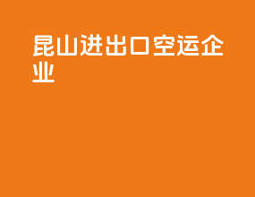 昆山进出口空运企业