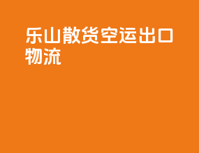 乐山散货空运出口物流